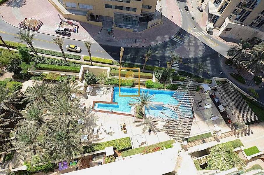 9 Marina & Pool View - Three Bedroom Hall Apartment  For SALE in Emaar Six Towers - Chiller Free