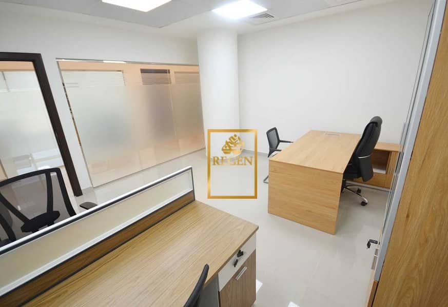 7 Furnished & Serviced Office Spaces in prime location in Oud Metha