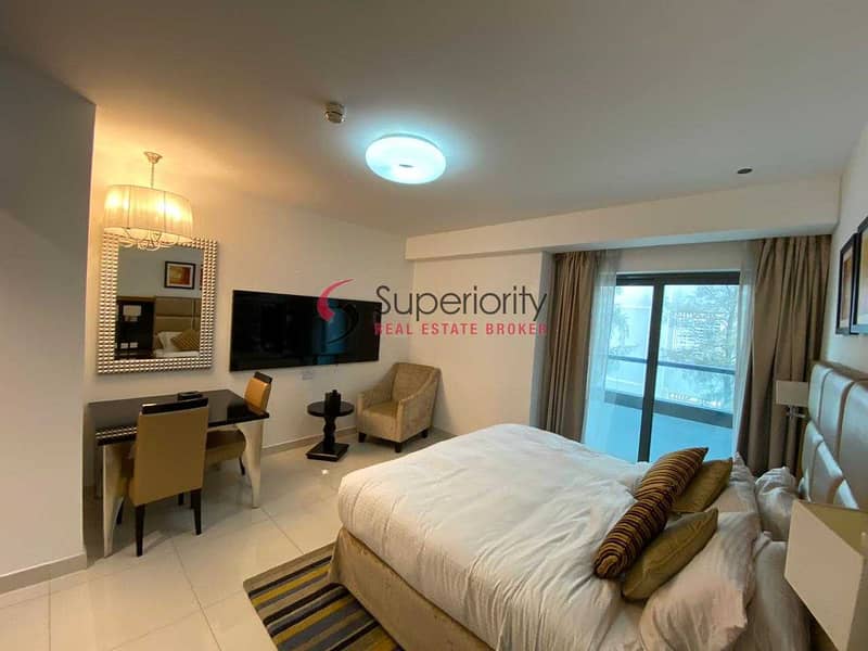 2 High End | Well Maintained | Furnished Studio With Balcony | Capital Bay