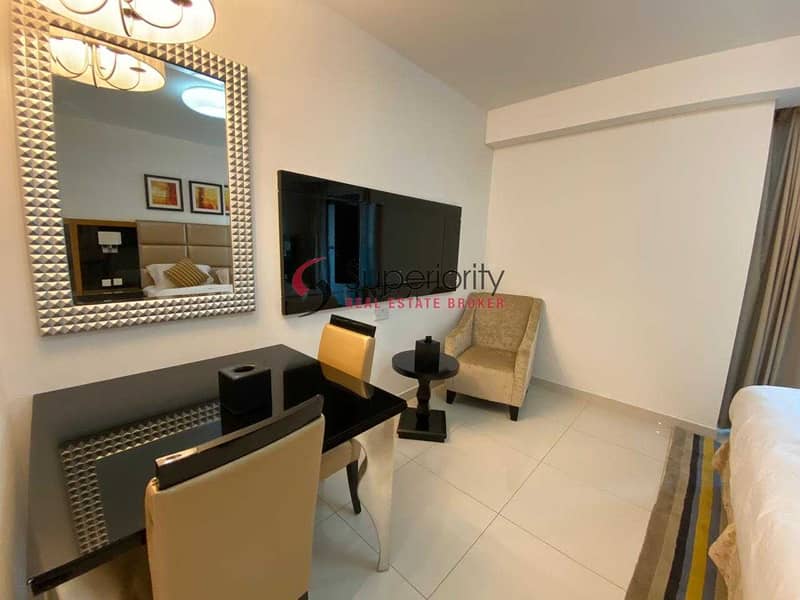 4 High End | Well Maintained | Furnished Studio With Balcony | Capital Bay