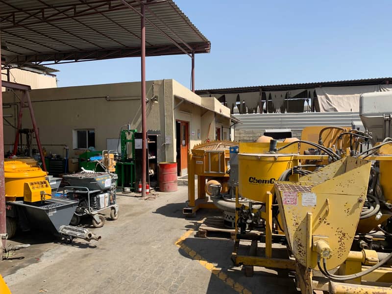 Ras al khor 20,000SqFt plot area built in warehouse and open yard with offices