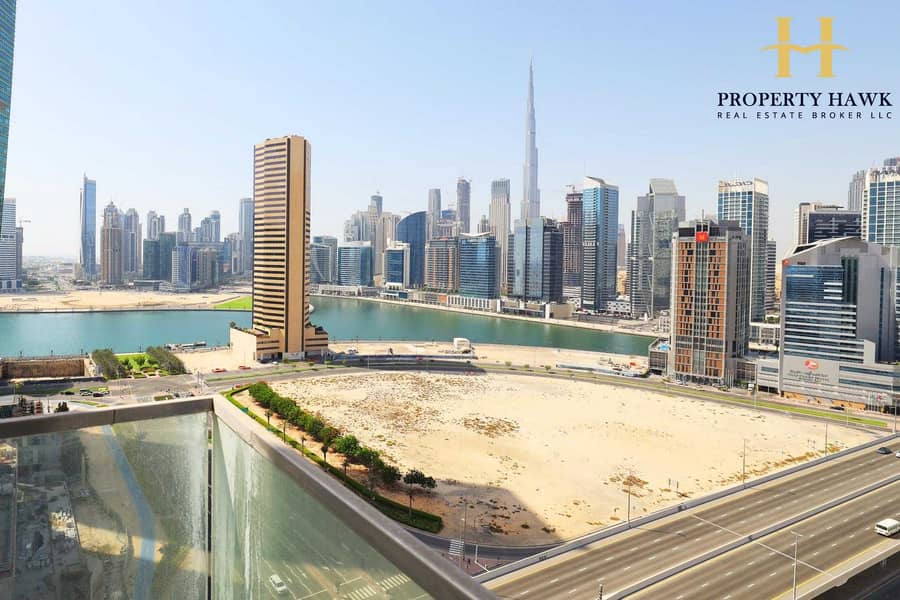 2 Vacant and Spacious | Burj Khalifa and Canal View