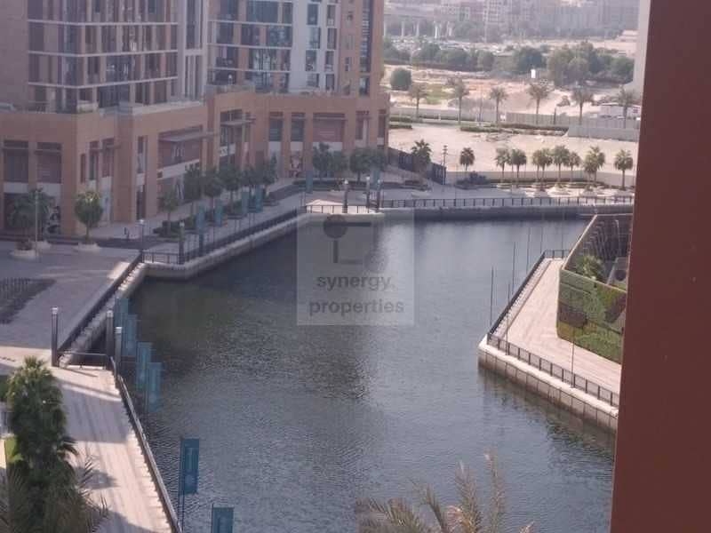 2BR+M in Dubai Wharf with Partial Canal view