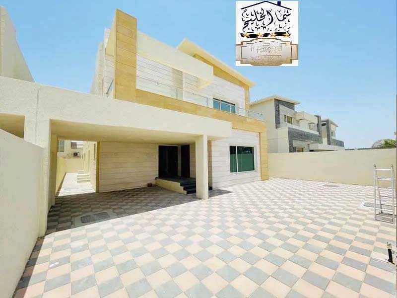 For sale a two-storey villa in Ajman, very excellent architectural finishing, with easy bank financing and the longest payment period - and without a down payment.