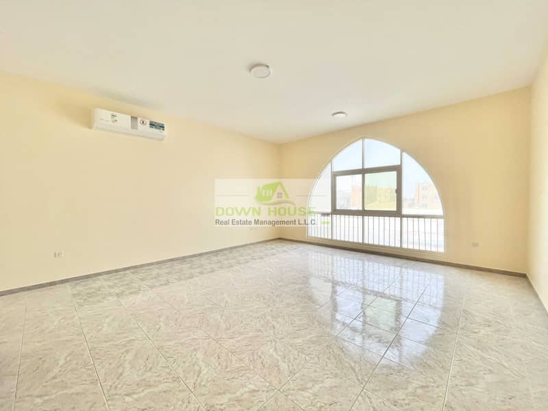 Haz / huge 4  bedroom hall apartment for rent in Khalifa city A