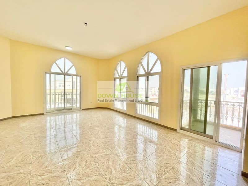 2 Haz / huge 4  bedroom hall apartment for rent in Khalifa city A