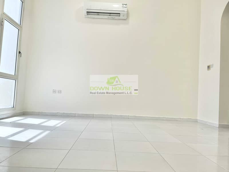 4 H:  studio flat with huge separate kitchen for rent in Khalifa city A