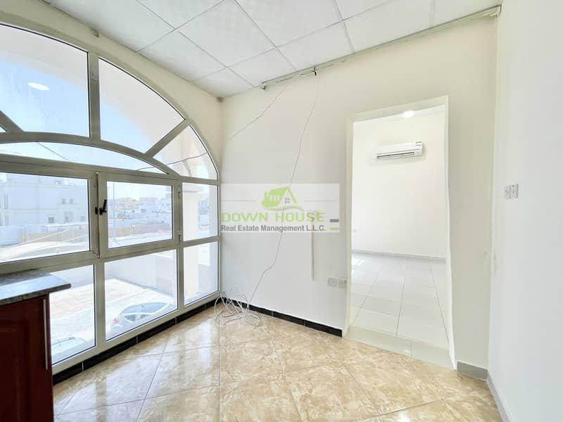 7 H:  studio flat with huge separate kitchen for rent in Khalifa city A
