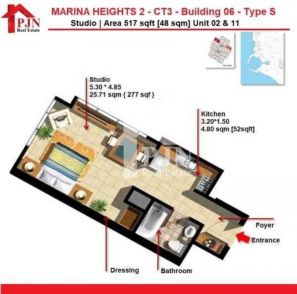 13 Studio For Rent In Marina Heights