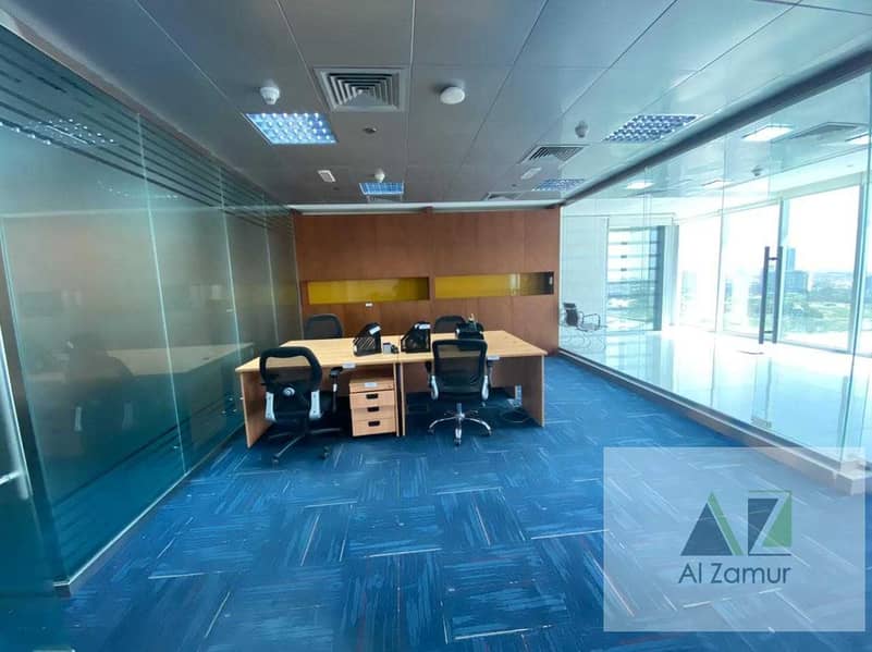 17 LAVISH PREMIUM GLASS FITTED OFFICE AT SHEIKH ZAYED NEAR METRO