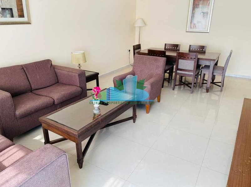 FULLY FURNISHED 2 bhk with Maid-room |4 payments