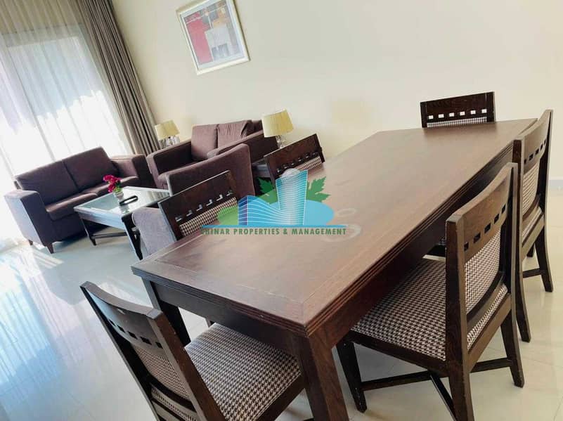 3 FULLY FURNISHED 2 bhk with Maid-room |4 payments