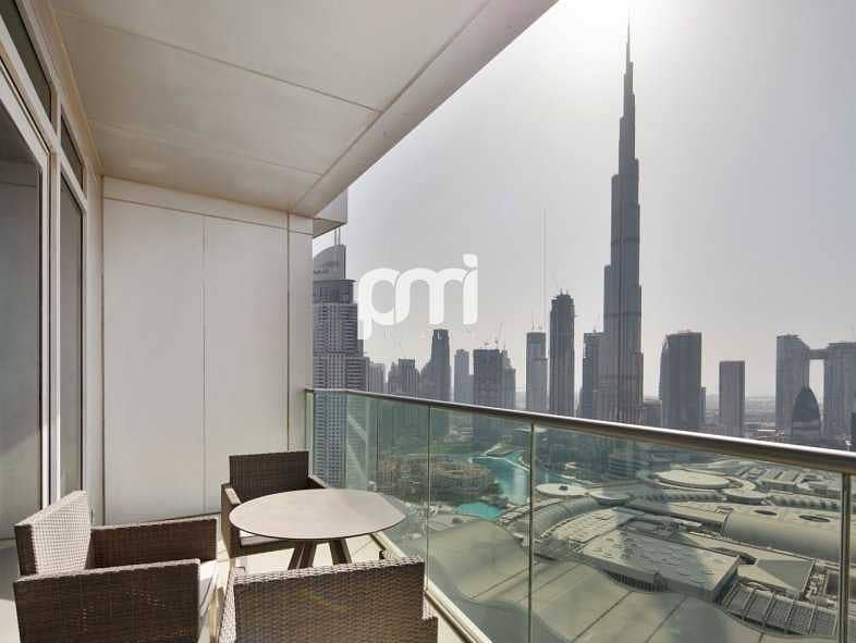 8 2 Bed +Study | Burj Khalifa & Fountain View | Vacant