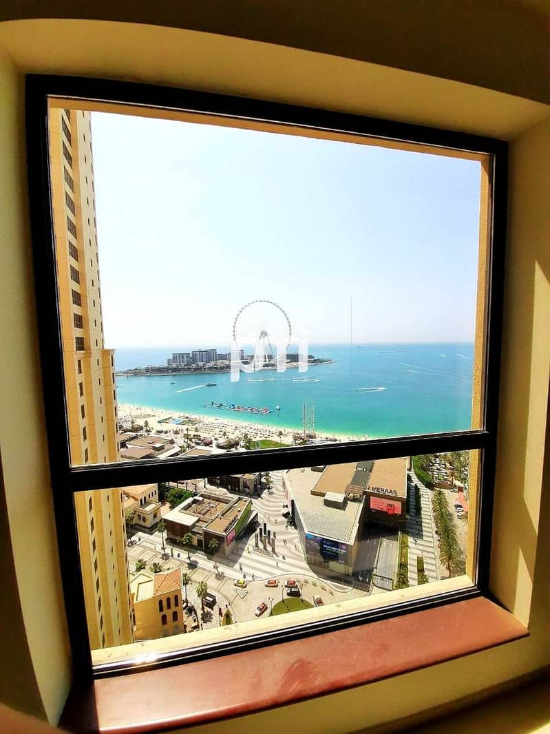 5 Sea & Dubai Eye view | Spacious layout | Vacant