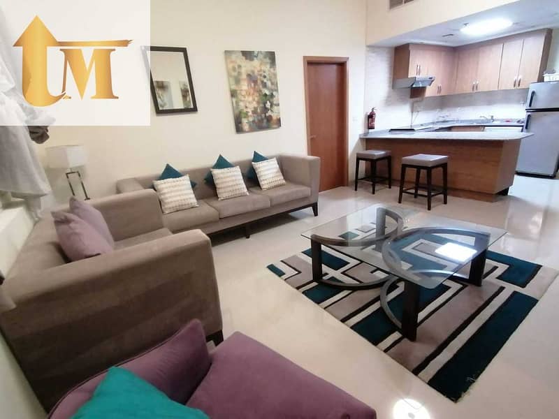 FULLY FURNISHED 1 BEDROOM FOR RENT IN JUBEL ALI DOWNTOWN