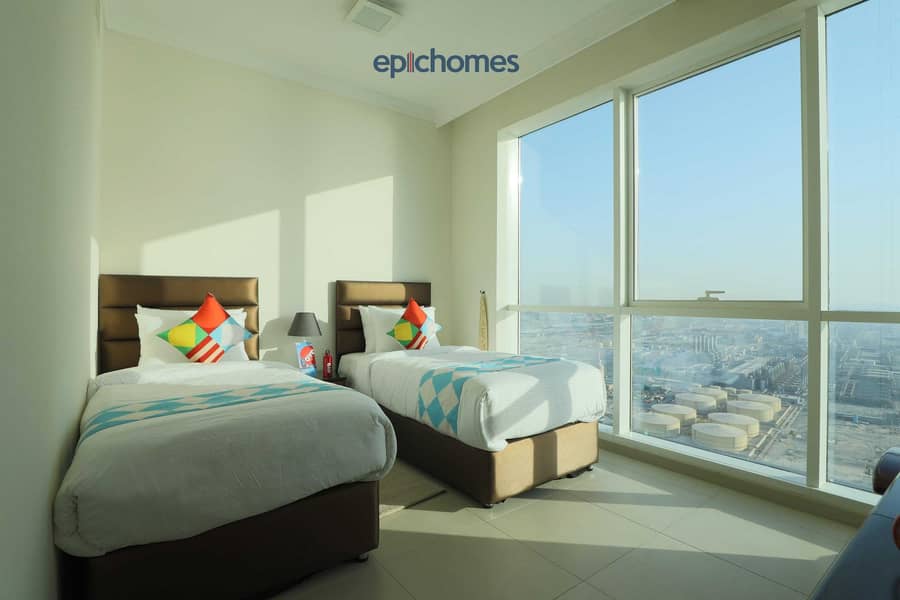 8 Ain Dubai and Sea view| High Floor 2BR+Maid