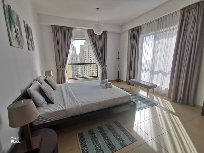 Spacious furnished apartment | Sea view | Balcony