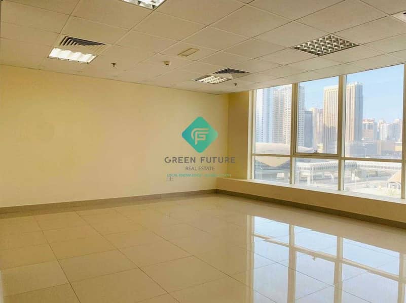 Opposite to Metro Station | Fully Fitted office for rent in Fortune Tower | just in 55