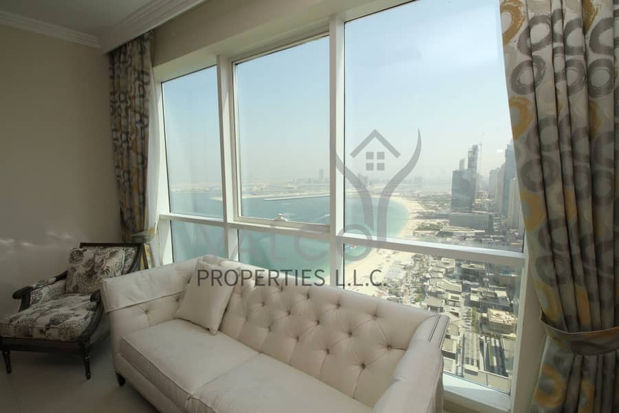 Sea and JBR View | A3C Type  | Beach Access