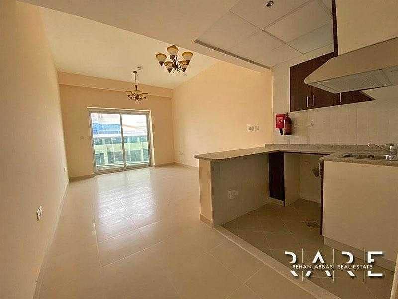 3 Studio with Balcony  Unfurnished| Higher Floor | Sports City GGR
