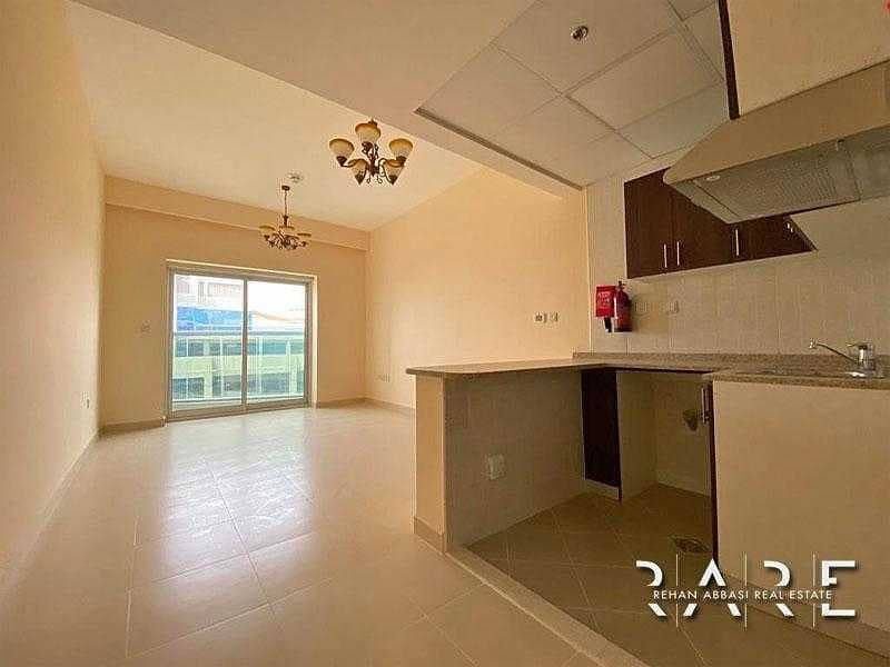 4 Studio with Balcony  Unfurnished| Higher Floor | Sports City GGR
