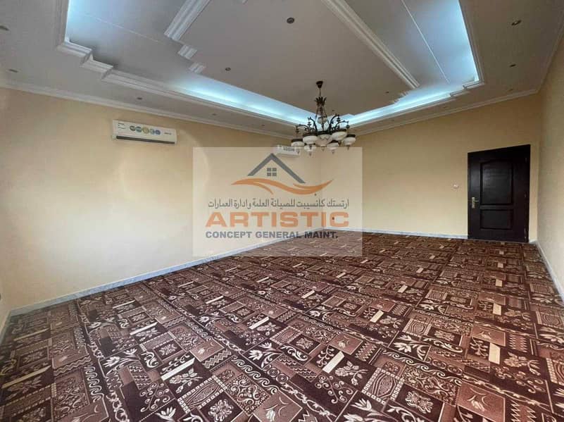 3 Seprate entrance 02 bedroom hall close to sea side for rent in al. bahia 45000AED