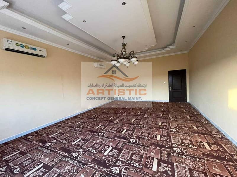 4 Seprate entrance 02 bedroom hall close to sea side for rent in al. bahia 45000AED