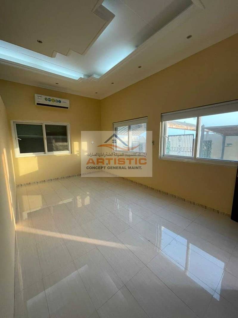 7 Seprate entrance 02 bedroom hall close to sea side for rent in al. bahia 45000AED
