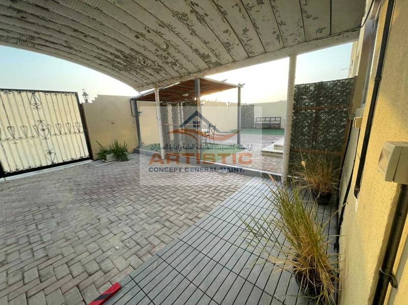 16 Seprate entrance 02 bedroom hall close to sea side for rent in al. bahia 45000AED