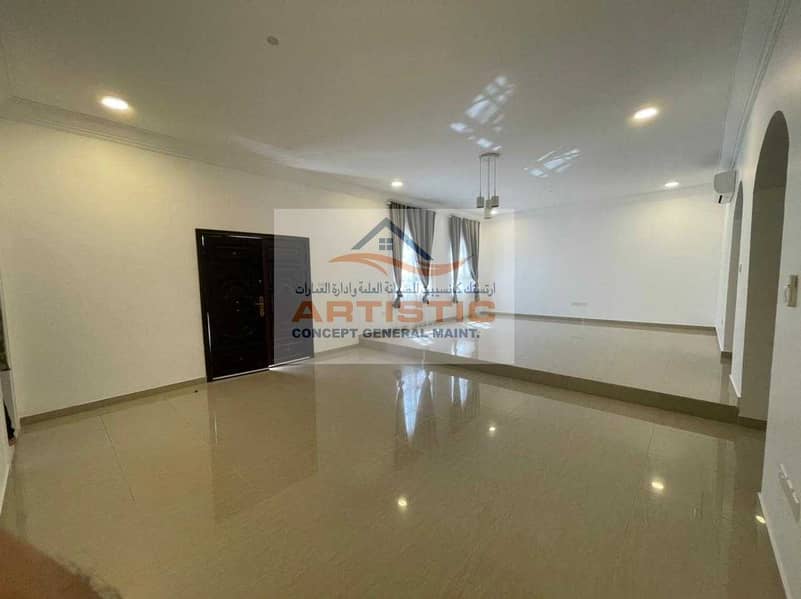 8 03 bedroom hall villa available for rent  close to sea side 120000AED