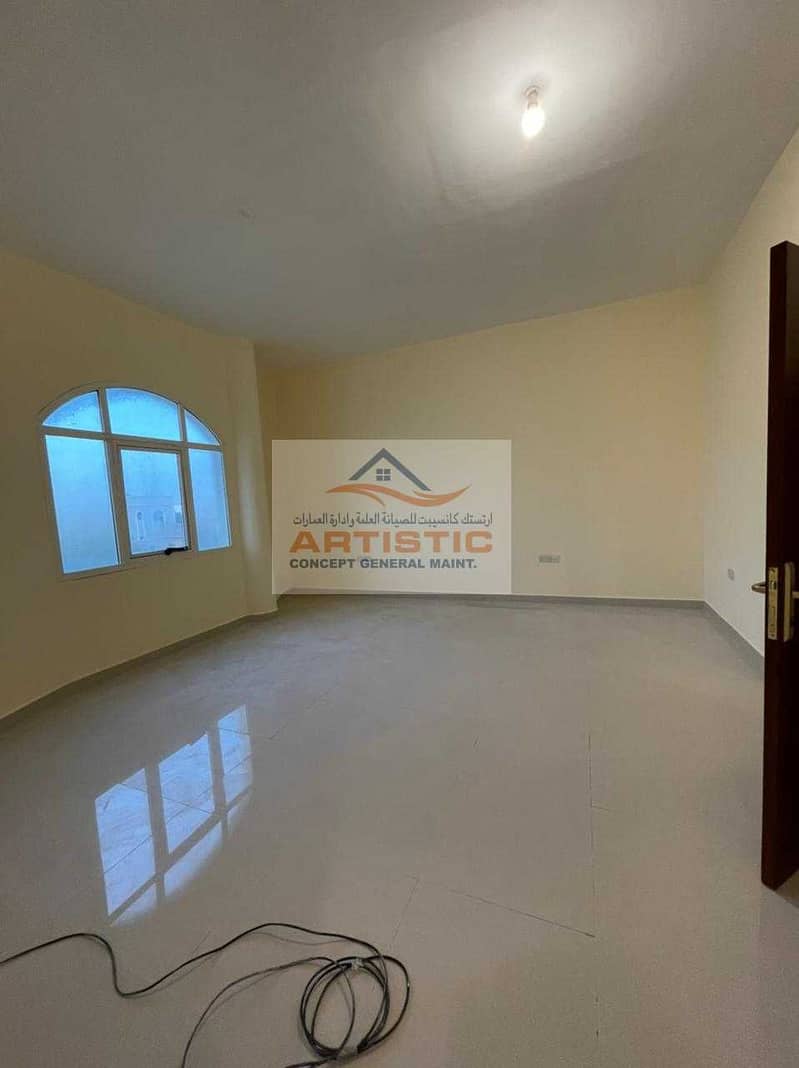 4 Good condition 3 bedroom hall apartment for rent in al bahia  55000AED