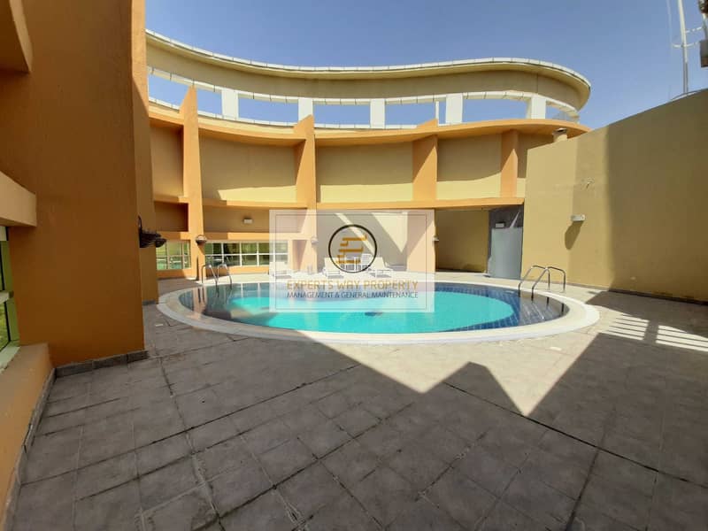 3 WITH SWIMMING POOL AND GYM AMAZING 1 BEDROOM HALL FO RENT