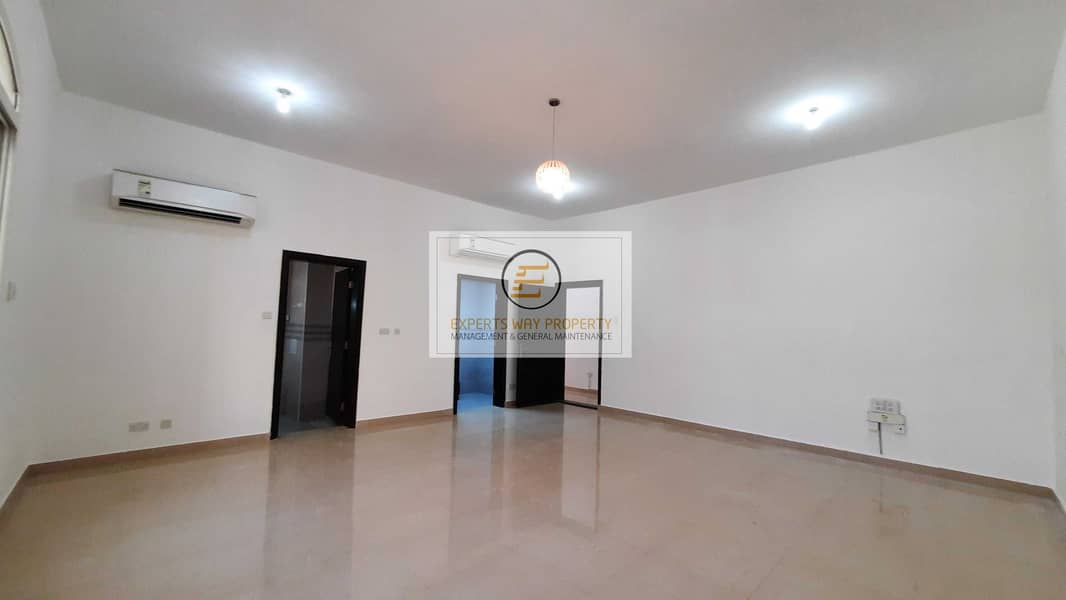 7 amazing finishing 2 bedroom hall + store available for rent in shakhbout city