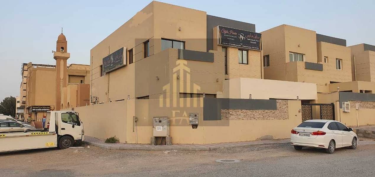 GRAB THE DEAL VILLA 5 MASTER SIZE BEDROOMS HALL RESIDENTIAL AND COMMERCIAL BOTH USEAGE IN RAWDA 3  AJMAN AVAILBLE FOR RENT 83,000/- AED YEARLY