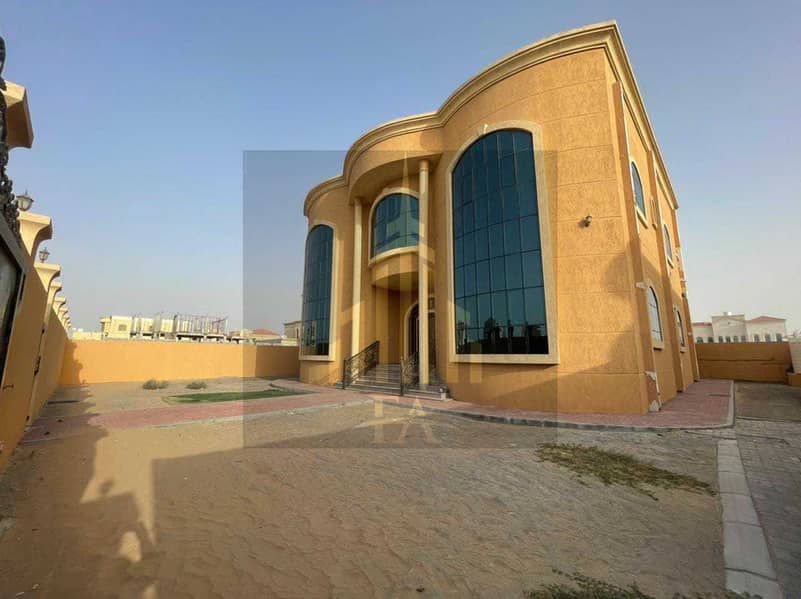 GRAB THE GREAT DEAL NEAT AND CLEAN VILLA AVAILBLE FOR RENT 5 BEDROOM HALL YEARLY 99,000/-AL RAQAIB ,AJMAN