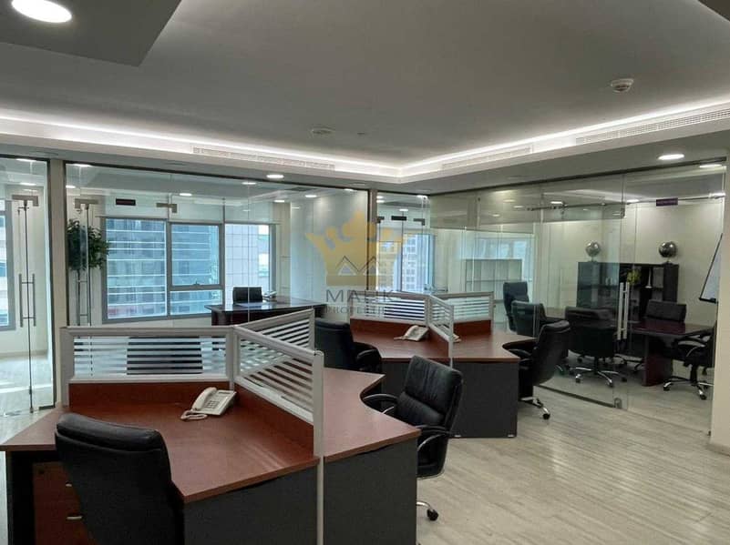 10 3 Glass  Partition + 1 Meeting Room  2 Parkings