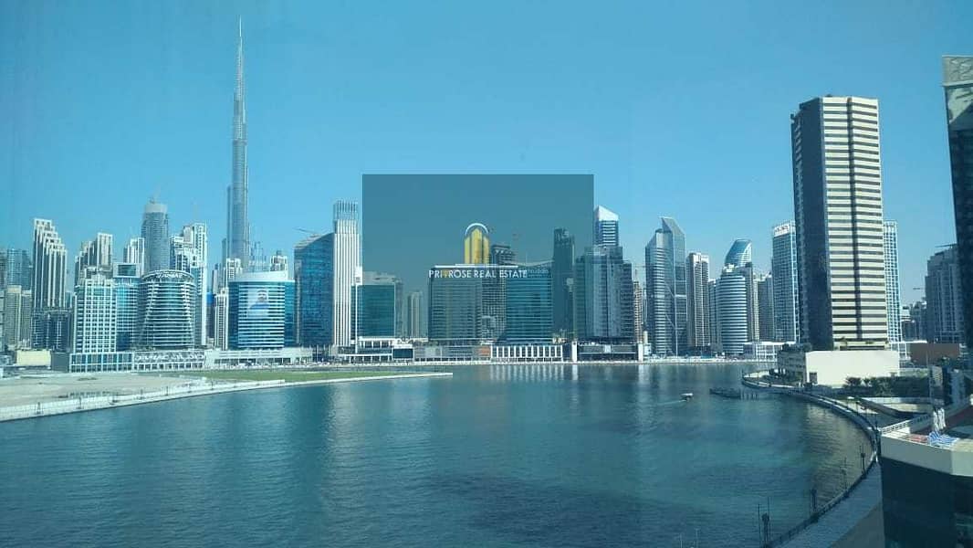 7 Glass Partition Office Burj Khalifa and Canal View