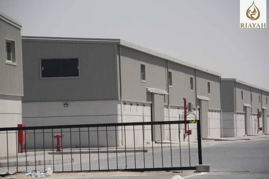 14 New High  Quality Warehouses  with Offices  |  Pantry  | Mezzanine Floor
