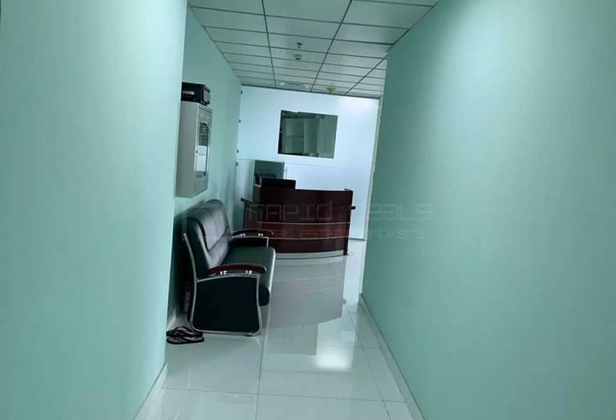 7 Fully Furnished Office with Glass Partitions