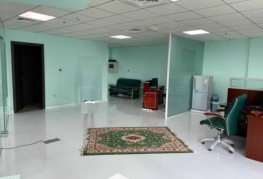 9 Fully Furnished Office with Glass Partitions