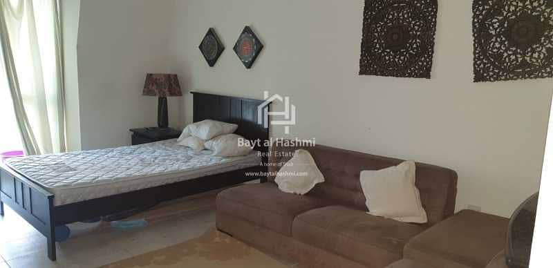 3 Yearly /Monthly Payments Huge Fully Furnished STUDIO  In Mediterranean Cluster Near Bus Stop