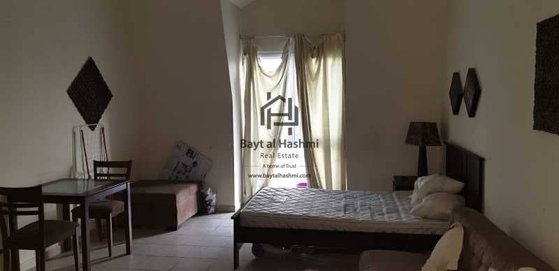4 Yearly /Monthly Payments Huge Fully Furnished STUDIO  In Mediterranean Cluster Near Bus Stop