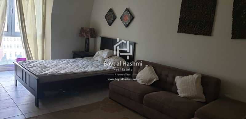 5 Yearly /Monthly Payments Huge Fully Furnished STUDIO  In Mediterranean Cluster Near Bus Stop