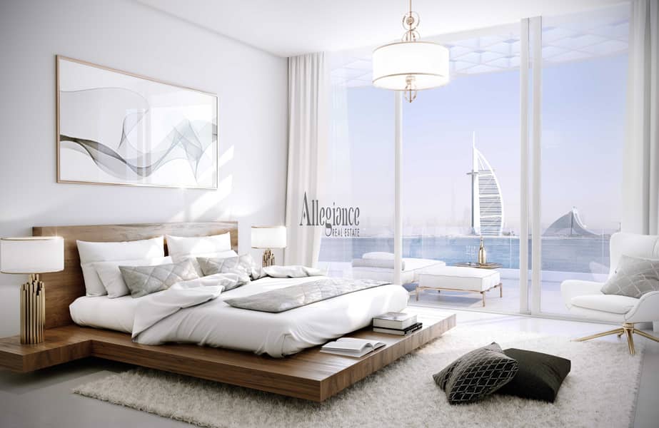 3 10% First Installment | Ocean & Burj Al Arab view  | Private Beach