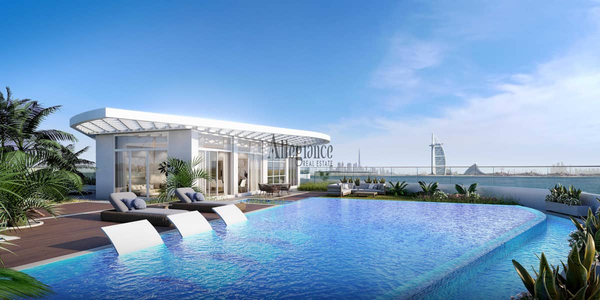 5 10% First Installment | Ocean & Burj Al Arab view  | Private Beach