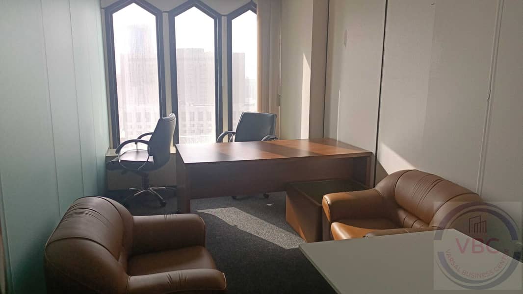 12 fully Furnished Office with Ejari for a Year