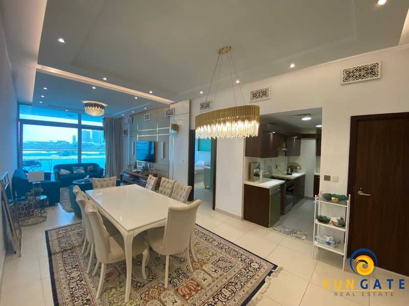 2 furnished sea view azure residences palm