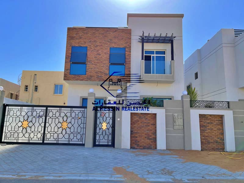 For sale a villa in the Jasmine area. Ajman modern finishing super deluxe freehold for all nationalities