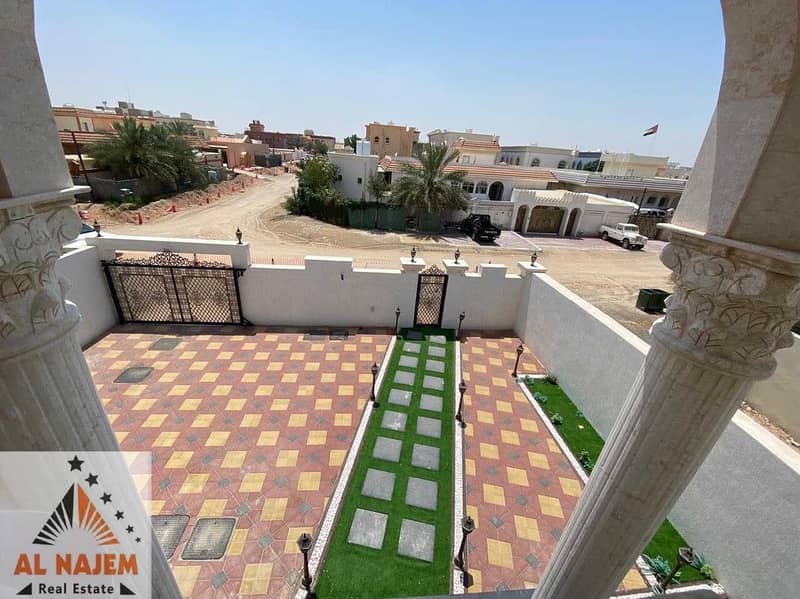 Luxurious Villa Classic Design in Perfect location . New villa with an area of 5000 in Ajman Al Rawda 2 for sale. . . . . *