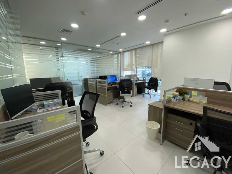 2 Fully Fitted | Partitioned | Furnished | L Shape Office